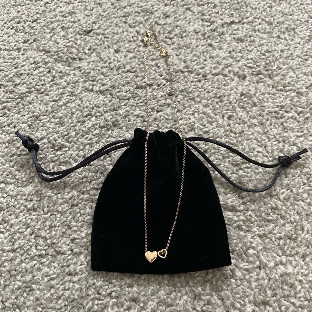3/$25 Two Heart Gold Necklace - Picture 4 of 5